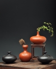 刘世涛紫砂壶 文房雅玩之小花瓶 造型可爱新颖~ 均是单个~ 原矿朱泥 - 美壶网
