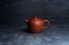 紫砂壶图片：美壶特惠 精品粗砂红泥巨轮壶 茶人醉爱 - 美壶网