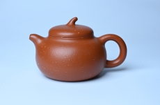 紫砂壶图片:美壶特惠 特好红泥桂花砂茄段壶 茶人醉爱 - 美壶网
