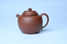 紫砂壶图片:美壶特惠 精致老清水泥腰线巨轮壶 茶人醉爱 - 美壶网