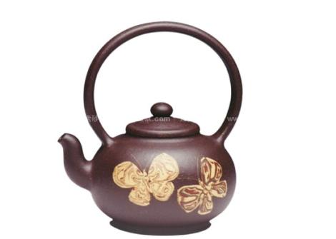 张海平紫砂壶 彩蝶  - 美壶网 张海平紫砂壶 彩蝶  - 美壶网