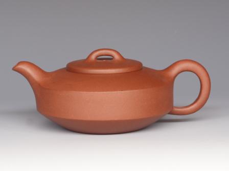 陶红月紫砂壶 扁石  - 美壶网 陶红月紫砂壶 扁石  - 美壶网