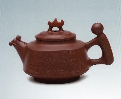 朱扣喜紫砂壶 哪吒闹海壶  - 美壶网 朱扣喜紫砂壶 哪吒闹海壶  - 美壶网