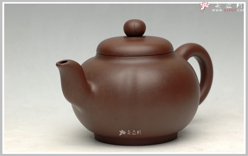 紫砂壶图片：见功力之全手筋纹花蕾 - 宜兴紫砂壶网