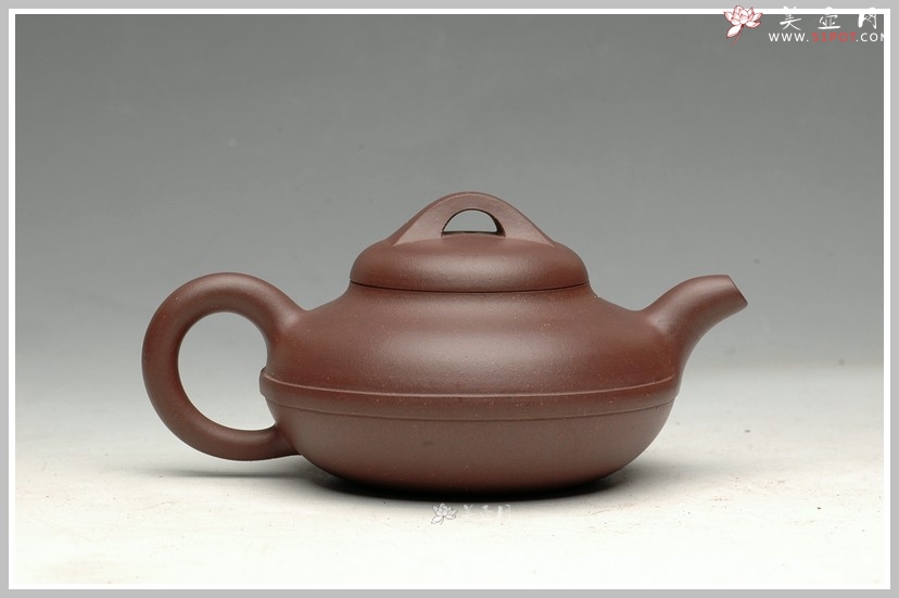 紫砂壶图片：功夫茶必备实用佳品2 小线圆130cc - 美壶网
