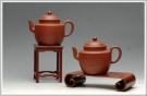 紫砂壶图片：摹古精品 雅致之风 全手高灯 桂花泥 - 宜兴紫砂壶网