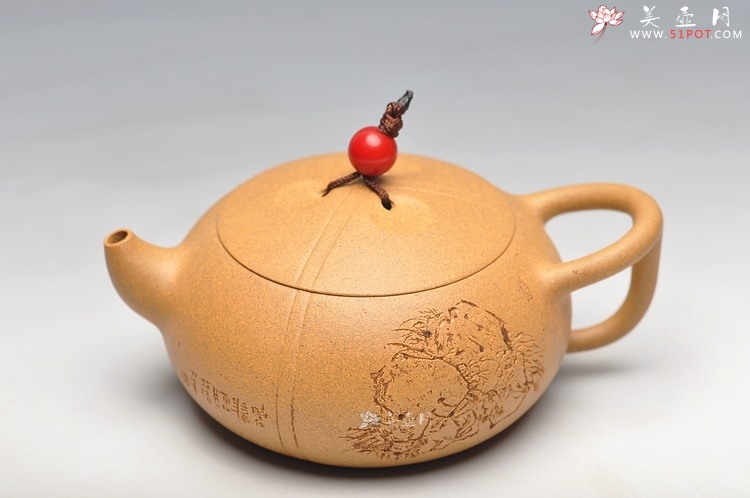 紫砂壶图片：摹玉成窑之味 深得其妙 妙不可言 全手东石逸品 - 宜兴紫砂壶网