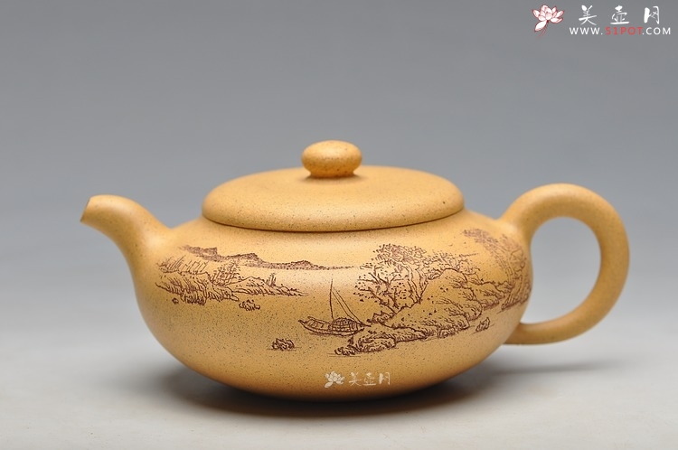 紫砂壶图片：淡雅得趣 实用佳品 鼓韵 - 宜兴紫砂壶网