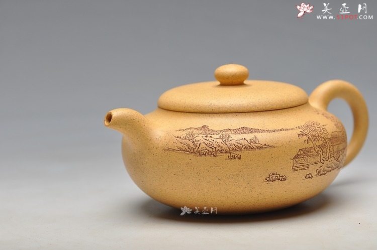 紫砂壶图片：淡雅得趣 实用佳品 鼓韵 - 宜兴紫砂壶网