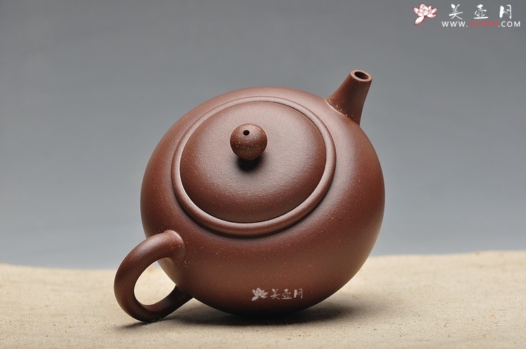 紫砂壶图片：形制古朴 饱满大气 精品亨圆  袁新强作品 - 宜兴紫砂壶网