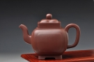紫砂壶图片：精工大气 精品之作 全手工开光四方菱花 - 宜兴紫砂壶网