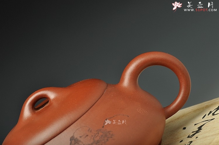 紫砂壶图片：器形 钱伟刚精心装饰达摩 汉棠石瓢 - 美壶网