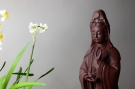 紫砂壶图片:精品雕塑 观音 神态细腻 - 宜兴紫砂壶网