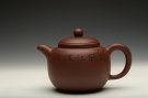 紫砂壶图片:最适茶器形 全手匏尊 敦厚饱满 刻绘精致 - 宜兴紫砂壶网