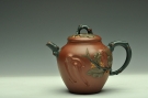 紫砂壶图片:三色装饰 贴塑精彩~ 桂花香二式 孙伟强张新亚合作 - 宜兴紫砂壶网