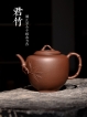 紫砂壶图片：肥美竹叶 饱满飘逸 全手大君竹 顾正芳经典作品 - 宜兴紫砂壶网