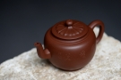 紫砂壶图片:刘世涛自撰壶铭 大富贵菱花 浑厚大气 装饰耐品~ - 宜兴紫砂壶网