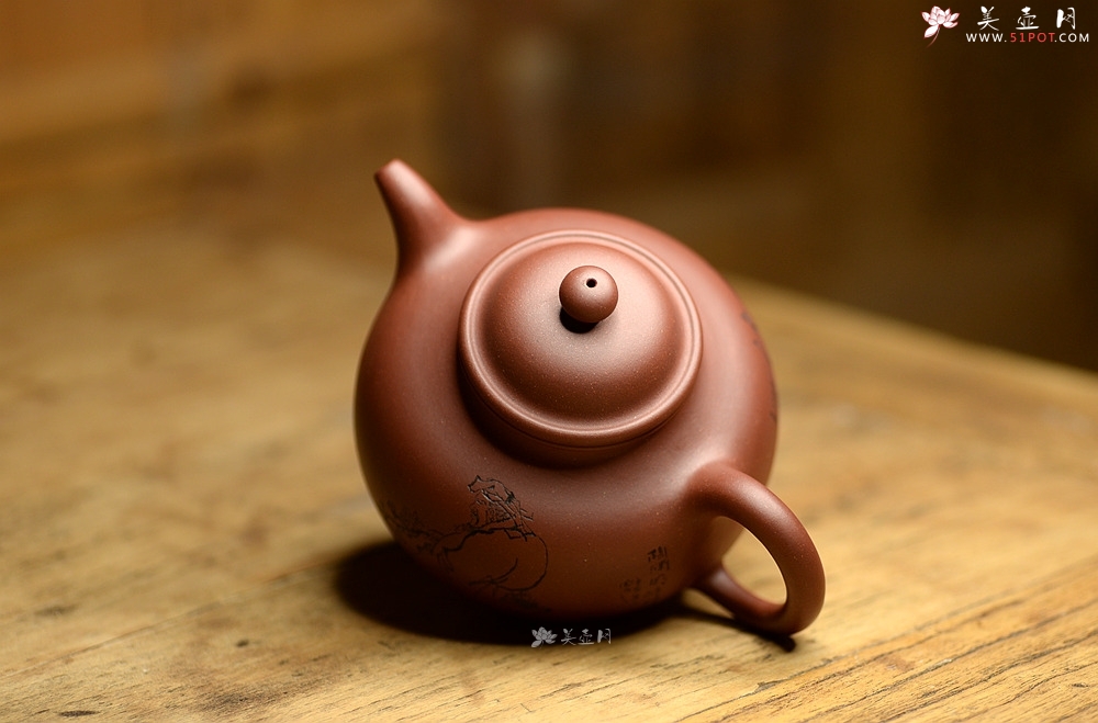 紫砂壶图片：大气饱满 优质清水 传统掇球 茶聚实用 - 宜兴紫砂壶网