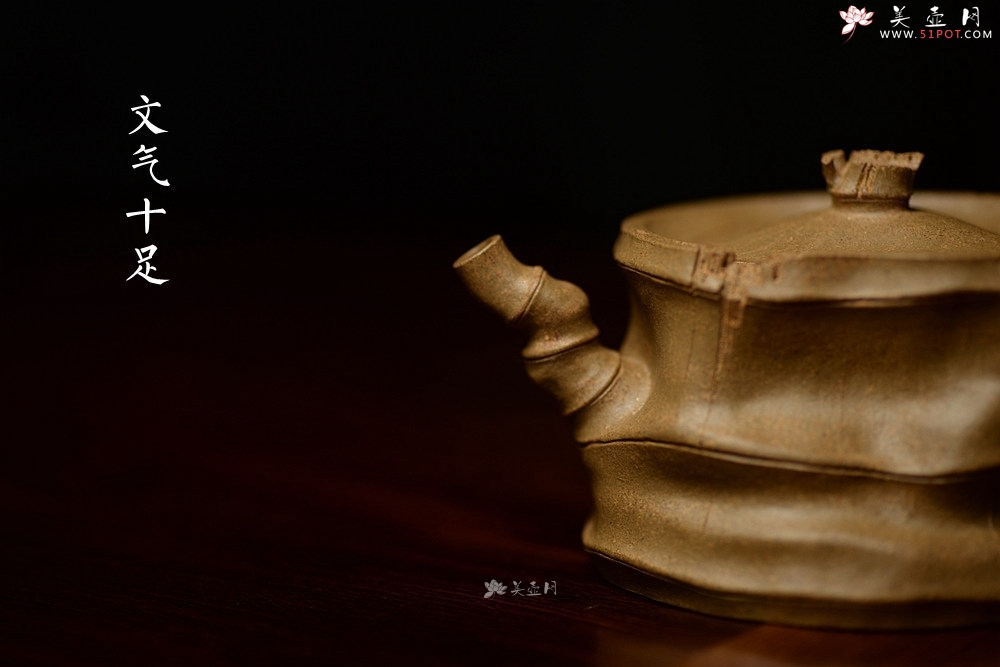 紫砂壶图片：林秀明原创学院派 道法自然  全手闻竹系列 文气十足 - 宜兴紫砂壶网