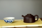 紫砂壶图片：美壶特惠 茶人最爱 造型新颖 有趣 双流井栏 - 宜兴紫砂壶网