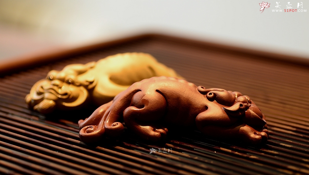 紫砂壶图片：美壶特惠 做工精细 生动传神 貔貅~~茶盘尤物 - 宜兴紫砂壶网