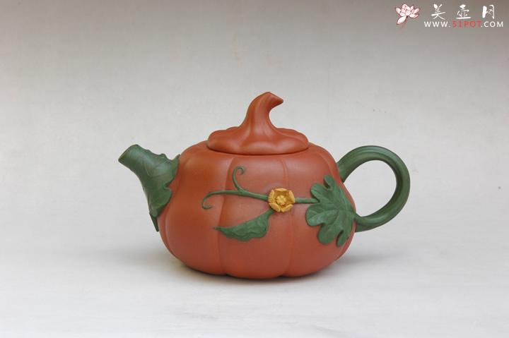 紫砂壶图片：小高金瓜壶 - 宜兴紫砂壶网