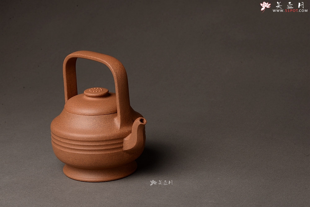 紫砂壶图片：钱建荷全手新作 书房茗器 博古提梁 做工精致 浑厚大气 - 宜兴紫砂壶网