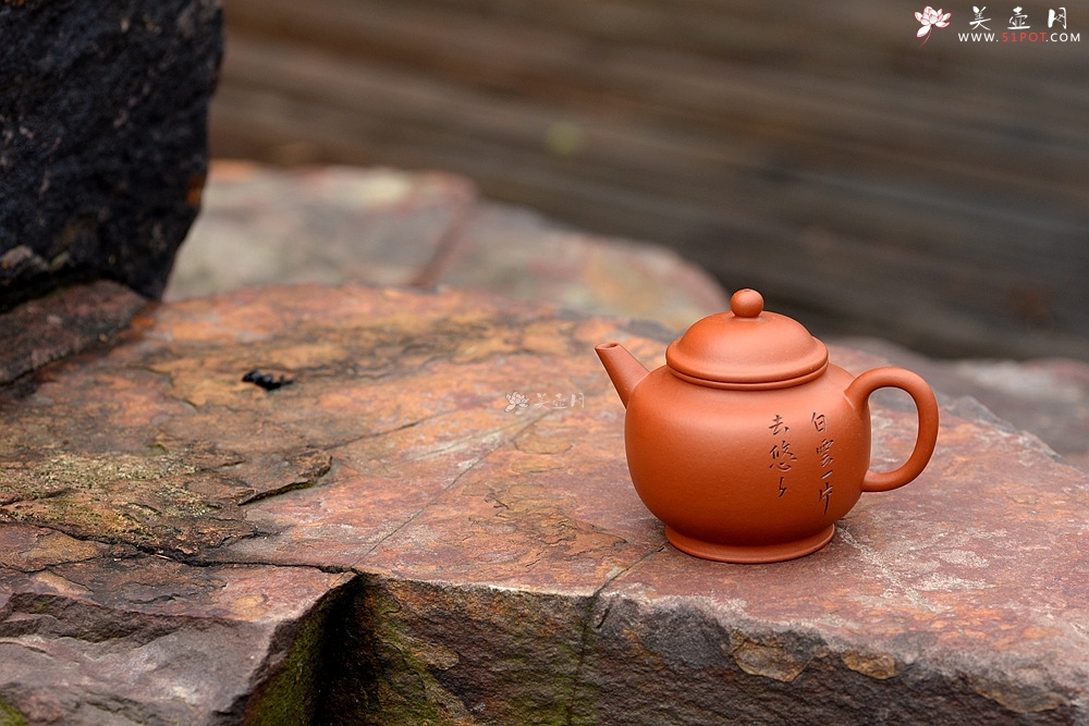 紫砂壶图片：只为茶人 传统器形 铁观音利器 朱泥 美壶特惠 全手宫灯 - 美壶网