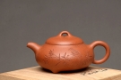 紫砂壶图片：文气十足 三足石瓢 降坡泥  - 宜兴紫砂壶网