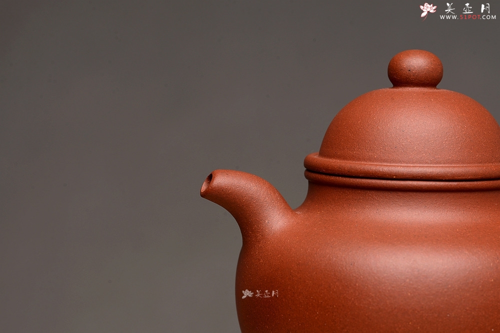 紫砂壶图片：美壶特惠 红皮龙 传统 寿珍掇球 - 美壶网