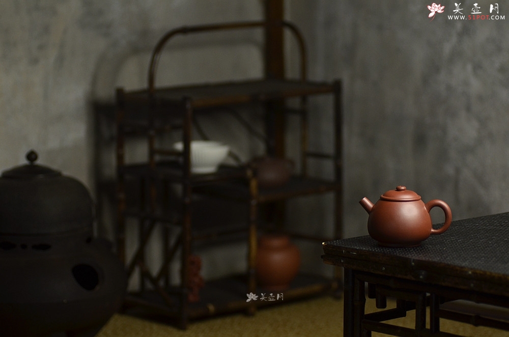 紫砂壶图片：美壶特惠 杀茶利器 小巨轮 茶人爱 古朴实用 - 美壶网
