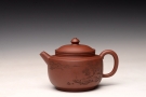 紫砂壶图片:朱牧清精致作品 宫灯 古朴文气 炮管直流 杀茶利器 - 宜兴紫砂壶网