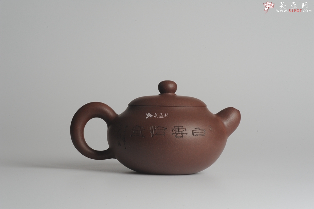 紫砂壶图片：美壶特惠 做工精致山水道洪圆珠 饱满漂亮 出水暴爽  - 宜兴紫砂壶网