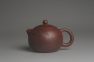 紫砂壶图片:美壶特惠 精致紫泥西施茶壶 精刻赏竹图 茶人醉爱 - 宜兴紫砂壶网