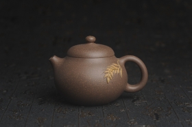紫砂壶图片:美壶特惠 精致青灰段泥乳穗壶 茶人醉爱 - 美壶网