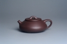 紫砂壶图片:美壶特惠 精致紫泥扁石瓢茶壶 - 宜兴紫砂壶网