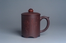 紫砂壶图片:美杯特惠 办公旅行便携式茶具如意盖杯 泥料超好 - 宜兴紫砂壶网