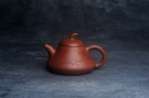 紫砂壶图片:美壶特惠 潜力股王老师 全手工拍打成型茄瓢壶 装饰枯枝鸟 特文气 - 宜兴紫砂壶网
