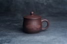 紫砂壶图片:美杯特惠 办公旅行便携式茶具荷叶盖杯 泥料超好 - 宜兴紫砂壶网