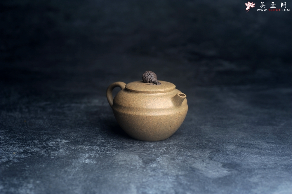紫砂壶图片：美壶特惠 特好段泥精致松果壶 茶人醉爱 - 美壶网