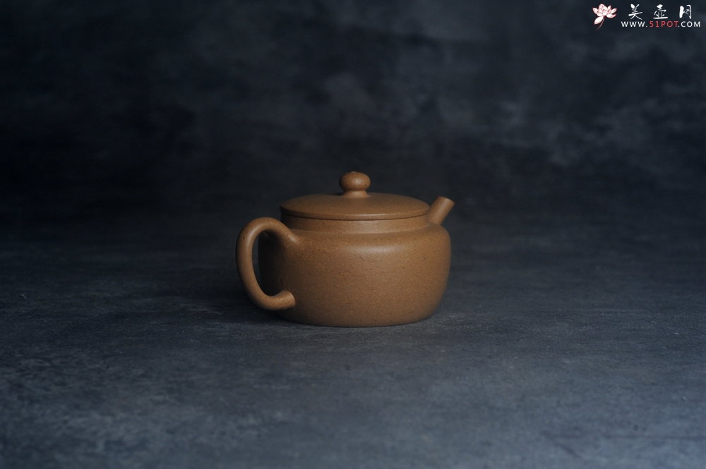紫砂壶图片：美壶特惠全手工紫砂壶特好段泥桑扁壶 茶壶 茶具 单壶 - 宜兴紫砂壶网