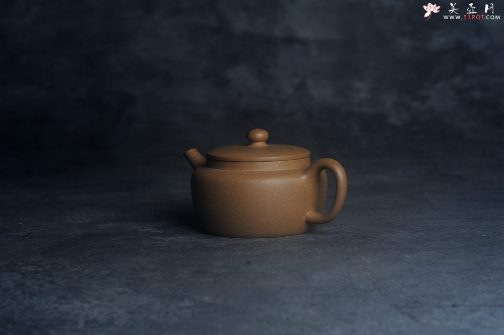紫砂壶图片：美壶特惠全手工紫砂壶特好段泥桑扁壶 茶壶 茶具 单壶 - 宜兴紫砂壶网