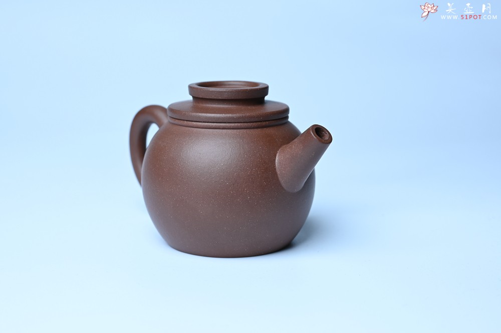 紫砂壶图片：美壶特惠 精致黑星红拼紫泥（家藏限量）巨轮小壶 茶人醉爱 - 宜兴紫砂壶网