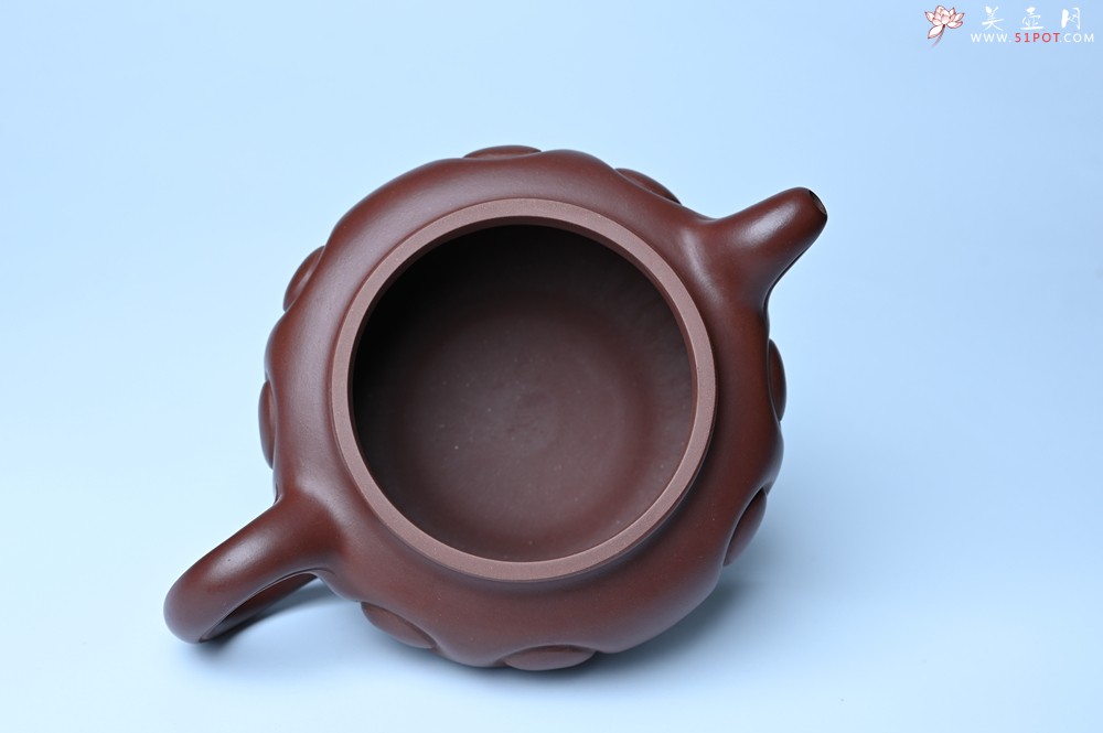 紫砂壶图片：美壶特惠 精致紫泥仿古如意壶 茶人醉爱 - 宜兴紫砂壶网