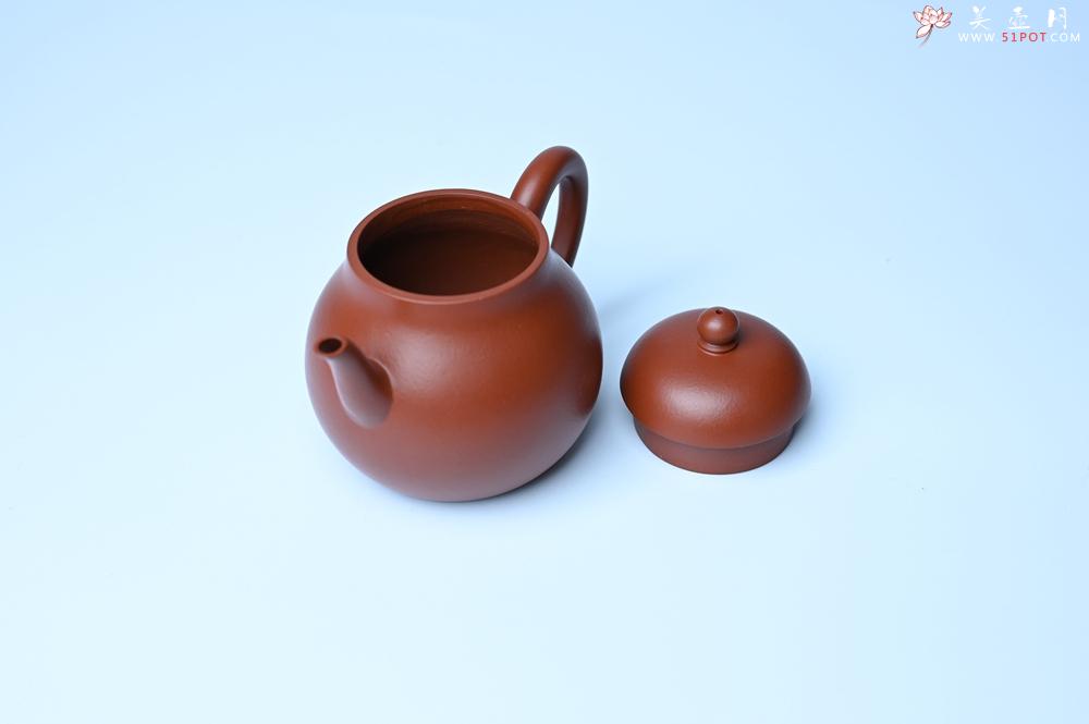 紫砂壶图片：美壶特惠 油润大红袍朱泥 手中无梨式 何以言茗事 小品高梨形 - 宜兴紫砂壶网