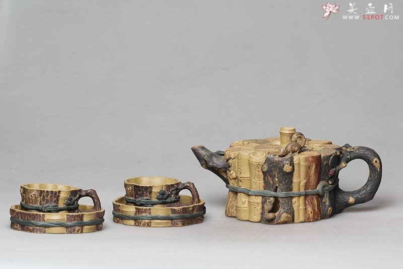 紫砂壶图片：岁寒三友 - 宜兴紫砂壶网