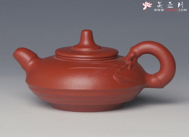 紫砂壶图片：倒把竹 160CC - 宜兴紫砂壶网