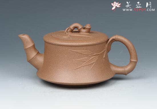 紫砂壶图片：竹曲 - 宜兴紫砂壶网