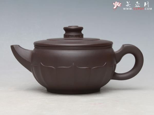 紫砂壶图片：菱花碗壶 - 宜兴紫砂壶网