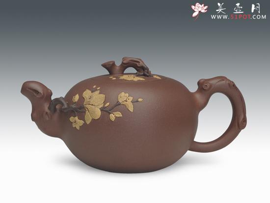 紫砂壶图片：玉兰壶 - 宜兴紫砂壶网